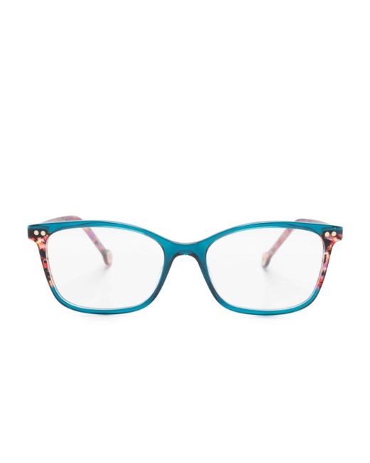 Carolina Herrera logo-engraved square-frame glasses