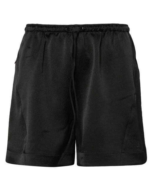 Y-3 seersucker-texture track shorts