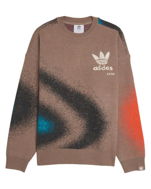 Adidas x SFTM abstract-print sweatshirt