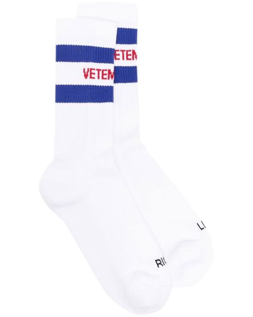 Vetements striped crew socks