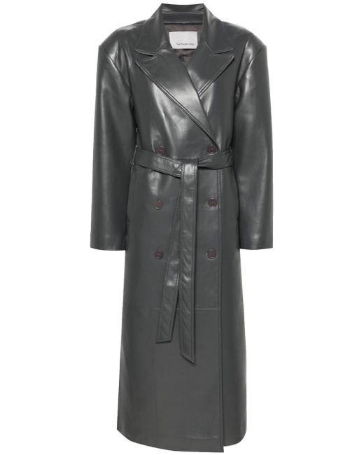 The Frankie Shop Tina double-breasted trench coat