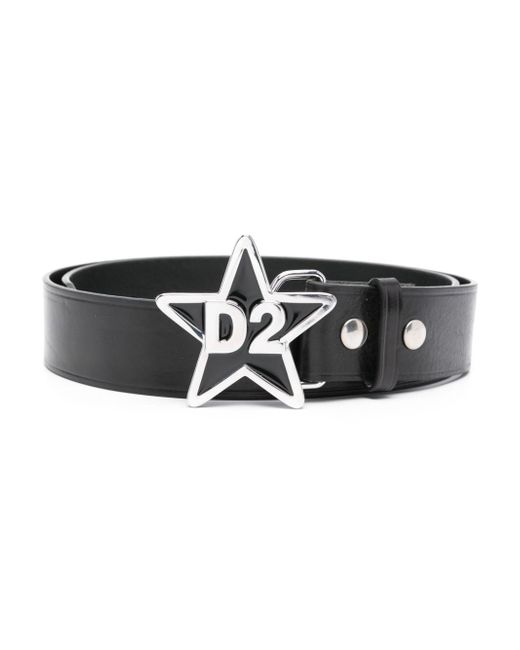 Dsquared2 D2 logo-buckle belt