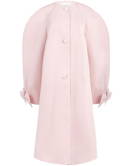 Nina Ricci single-breasted cocoon coat