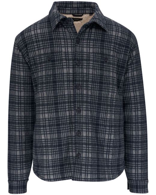 Vince plaid check-pattern shirt jacket