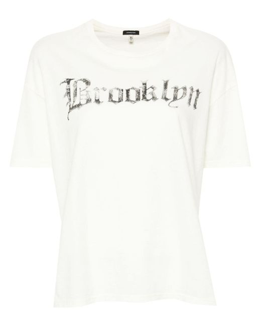 R13 Brooklyn-print T-shirt