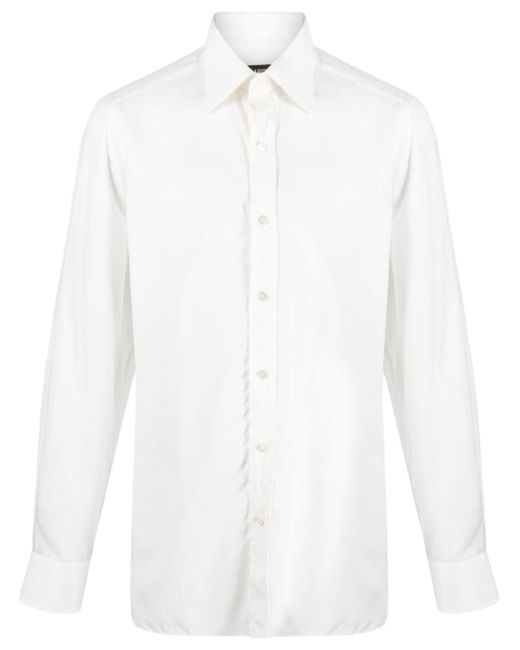 Tom Ford pointed-collar long-sleeve shirt
