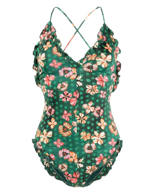 Ulla Johnson Giordana floral-print swimsuit