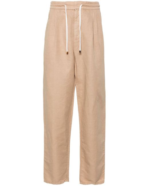 Brunello Cucinelli drawstring-waist tapered trousers