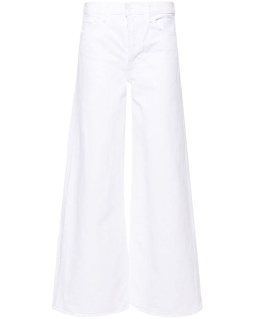 Mother The Roller Fray high-rise wide-leg jeans