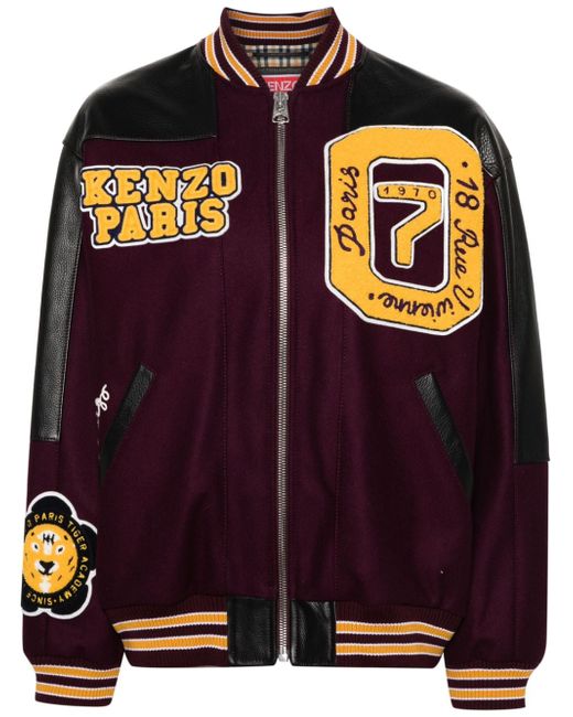 Kenzo Tiger Academy-appliqué varsity jacket