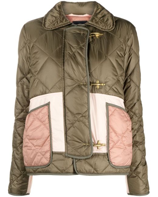 Fay panelled padded jacket