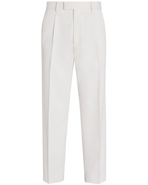 Z Zegna pressed-crease tailored trousers