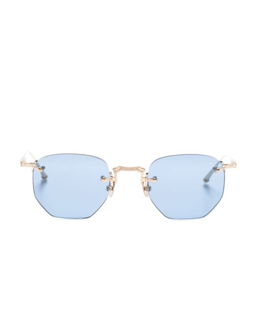 Matsuda geometric-frame rimless sunglasses