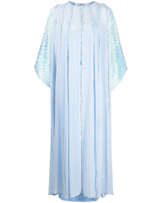 Baruni Jasmine sequin-embellished cape dress