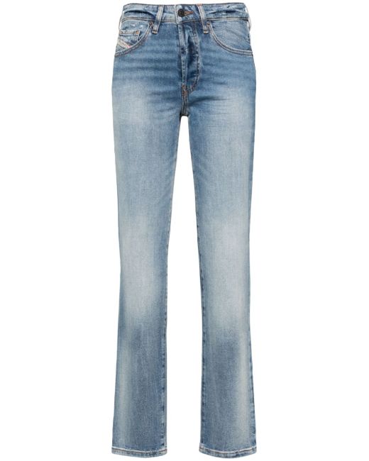 Diesel D-Mine mid-rise straight-leg jeans