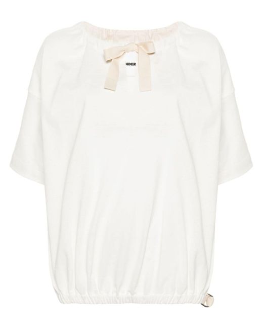 Jil Sander bow-detail cotton blouse