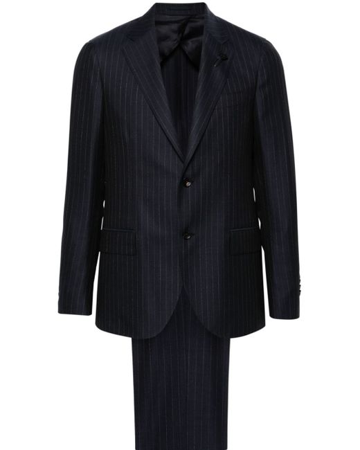 Lardini pinstriped single-breasted suit