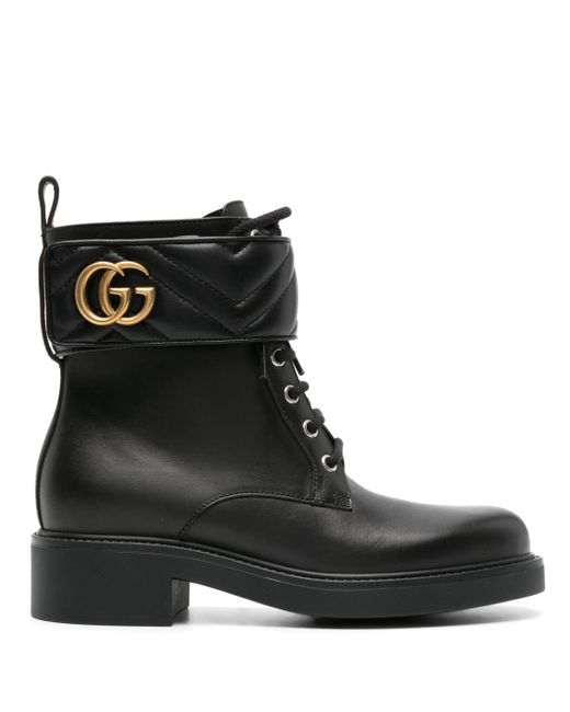 Gucci Double G-plaque ankle boots