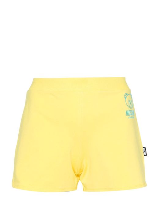 Moschino Teddy-Bear-print jersey shorts