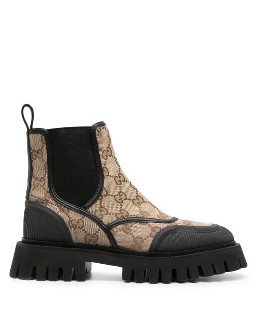Gucci GG canvas ankle boots