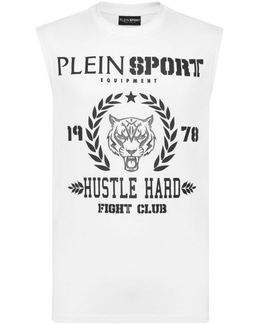 Plein Sport logo-print tank top