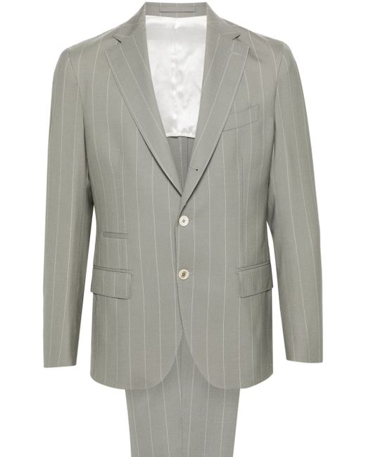 Eleventy double-breasted pinstripe suit