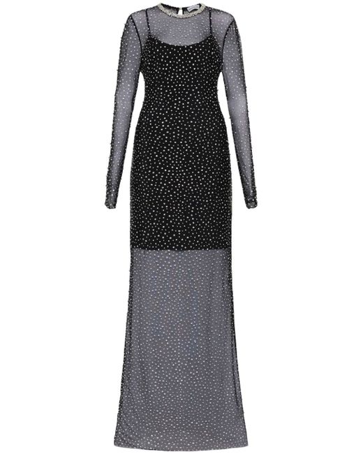 Rebecca Vallance Cecile crystal-embellished gown
