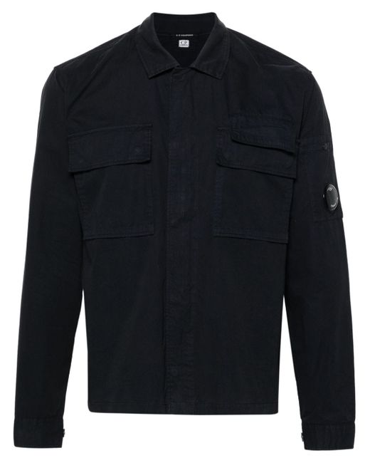 CP Company Lens-detail zip-up shirt