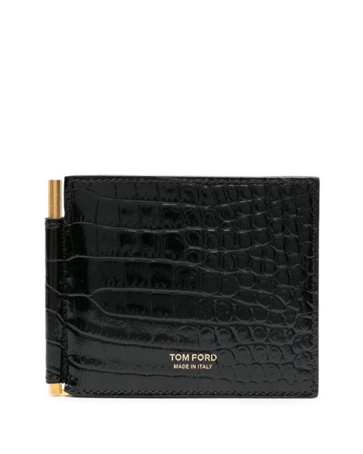 Tom Ford crocodile-embossed leather wallet