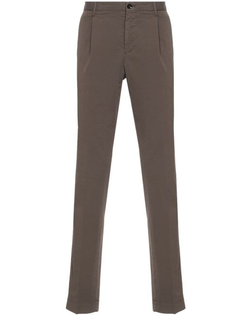 Incotex stretch-cotton tapered trousers