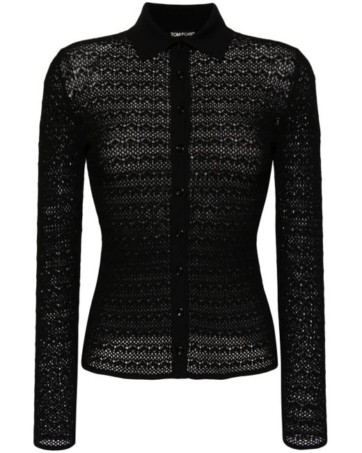 Tom Ford pointelle-knit cardigan
