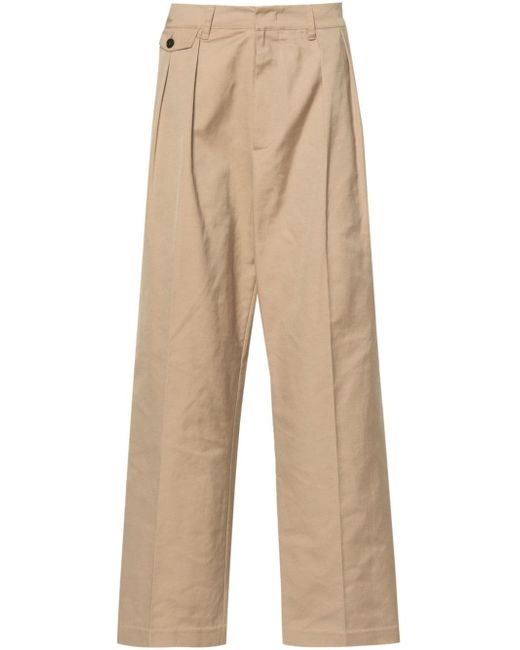 Dunst pleat-detail tapered trousers