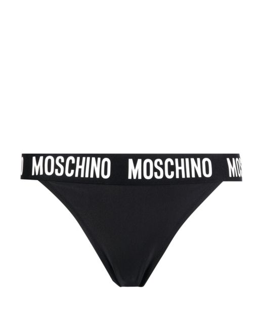 Moschino logo tape bikini bottoms
