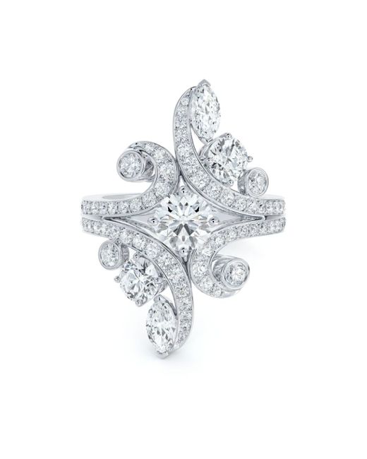De Beers Jewellers 18kt white gold Adonis Rose diamond ring