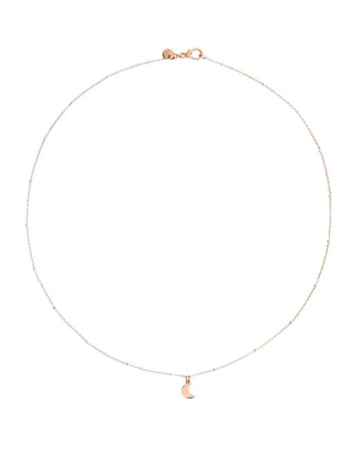 Dodo 9kt rose gold Mini Moon necklace