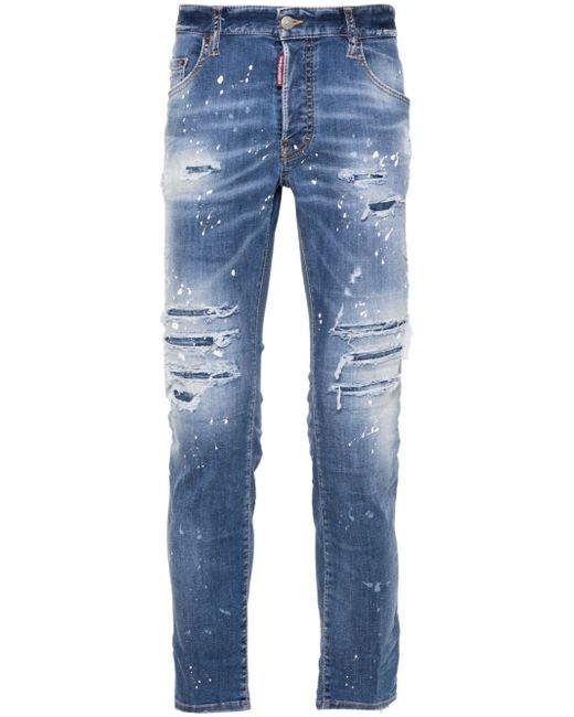 Dsquared2 Skater mid-rise slim-fit jeans