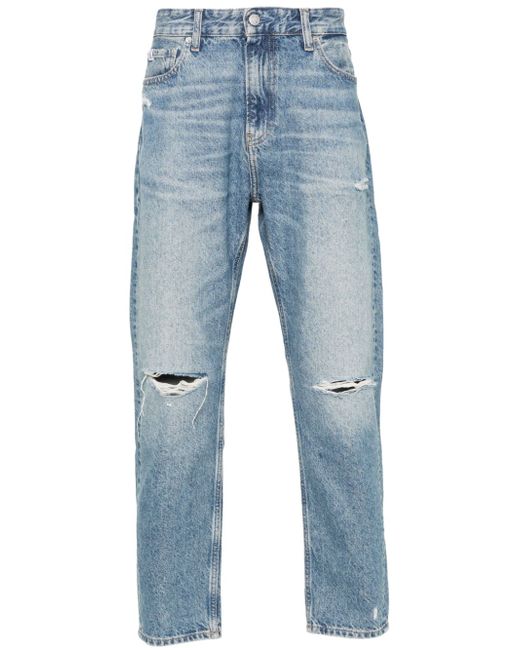 Calvin Klein Jeans low-rise straight-leg jeans
