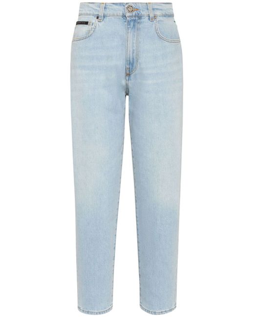 Philipp Plein high-rise straight-leg jeans