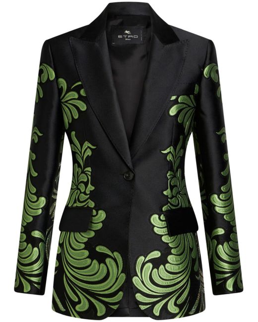 Etro patterned-jacquard blazer