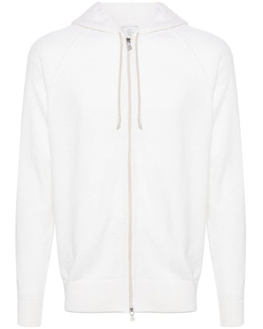Eleventy zip-up cashmere hoodie