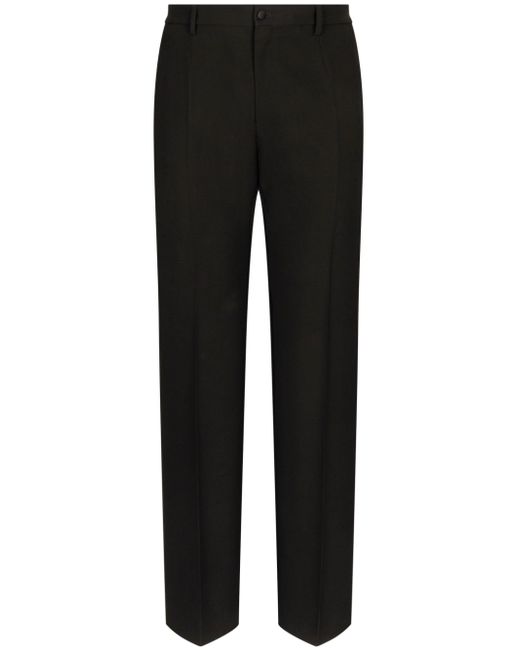 Dolce & Gabbana virgin-wool straight-leg trousers