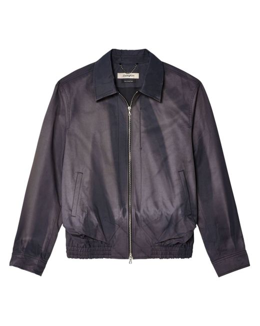 JiyongKim bleached zip-up jacket