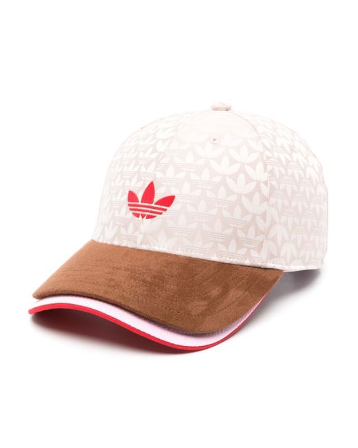 Adidas layered logo-jacquard baseball cap