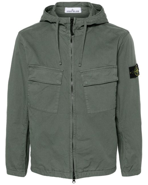 Stone Island Compass-badge hooded jacket