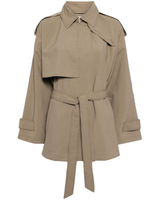 Jnby belted trench coat