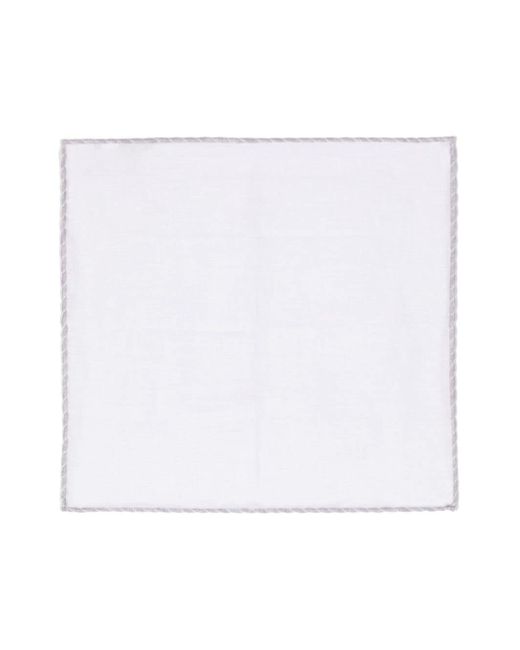 Eleventy whipstitch-trim handkerchief