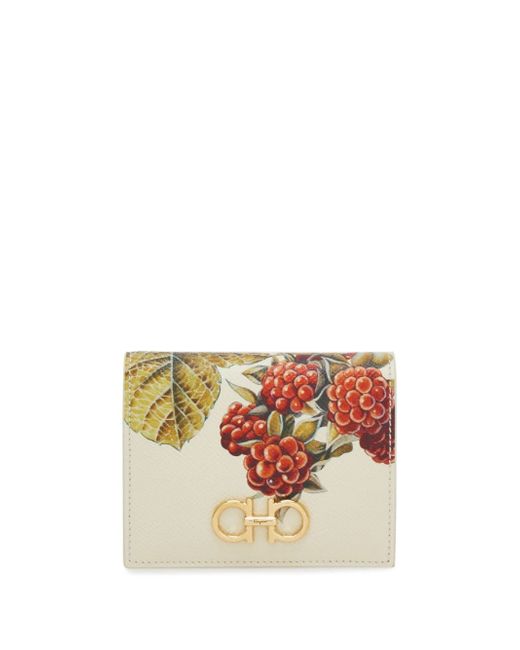 Ferragamo Gancini fruit-print wallet