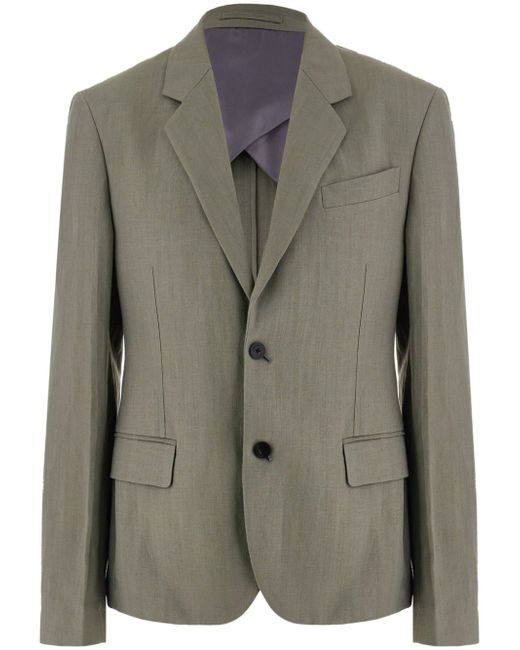 Ferragamo tailored linen-blend blazer