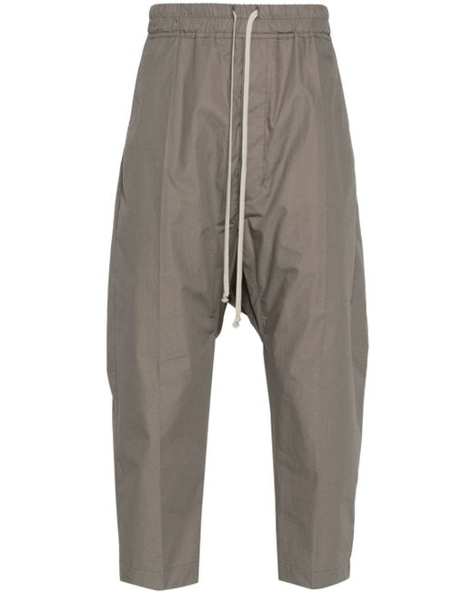 Rick Owens Lido drop-crotch cropped trousers