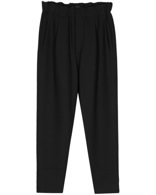 Issey Miyake plissé cropped trousers